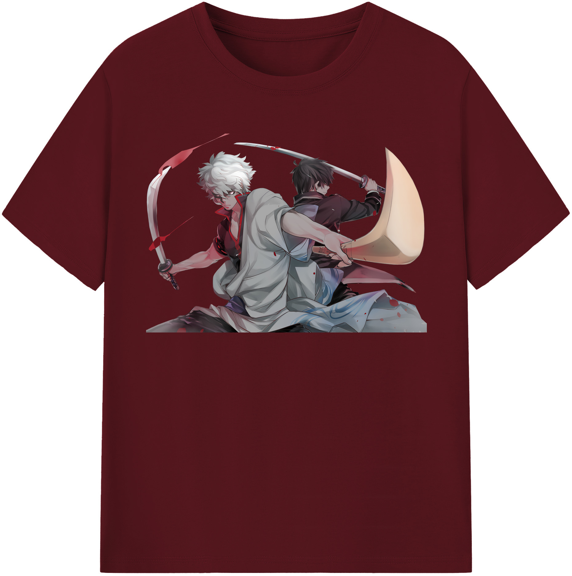 （画像用） ぎんたま 坂田銀時（さかたぎんとき） 神楽 志村新八（しむら しんぱち） GINTAMA Sakata Gintoki Kagura Shimura Shinpachi 綿100％半袖Tシャツ（フロントプリント）